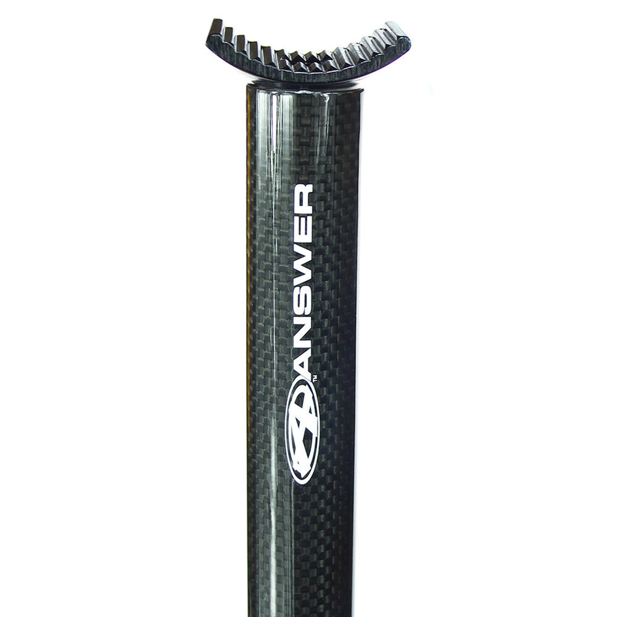 AnswerBMX Carbon Pivotal Seatposts – Lightweight, CNC Machined Aluminum Head, Strong Carbon Fiber, Low Profile Drop Design, 26.8mm & 27.2mm Diameters