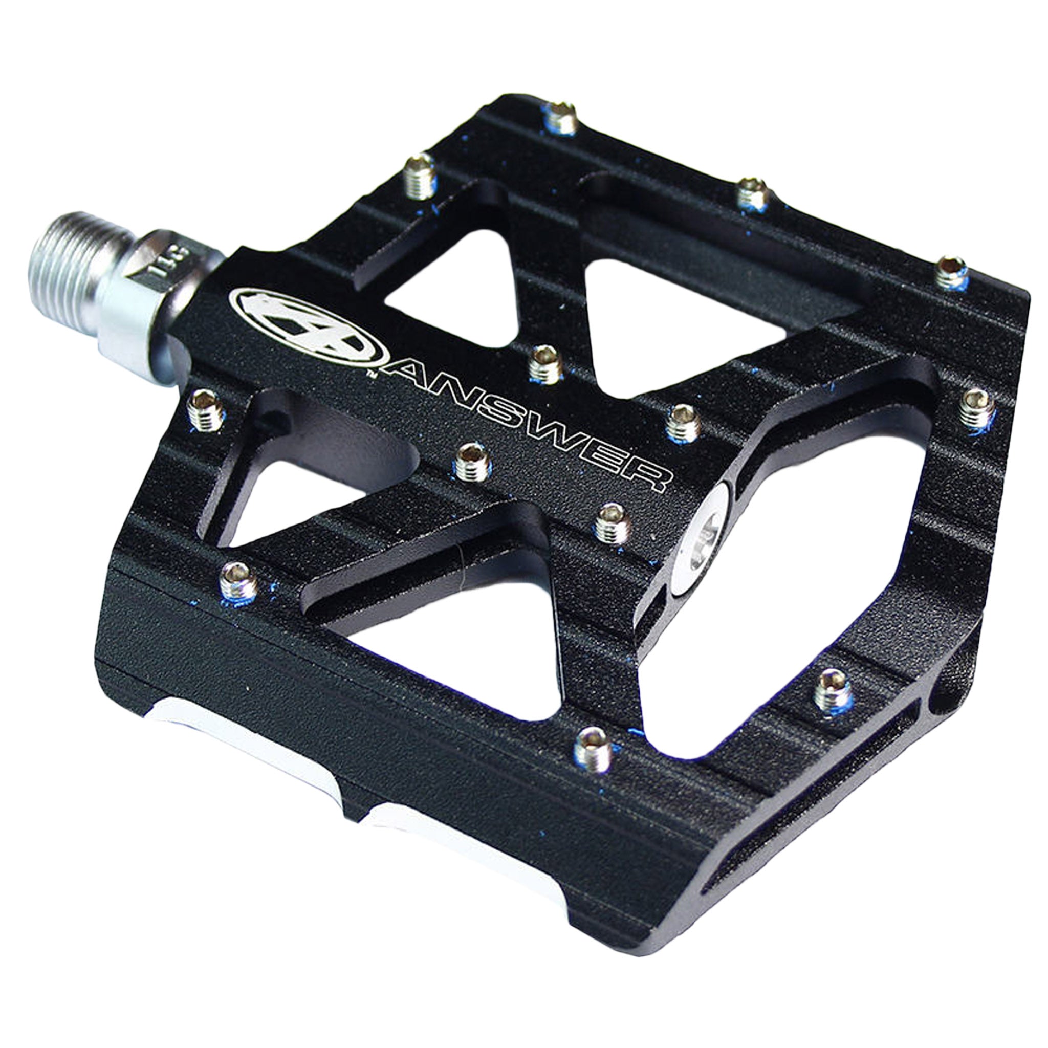 AnswerBMX MPH Jr Platform Pedals – Lightweight Aluminum, CNC Machined, CrMo Spindles, Removable Pins, Ultra Low for Small Riders, Durable BMX Cycling Gear