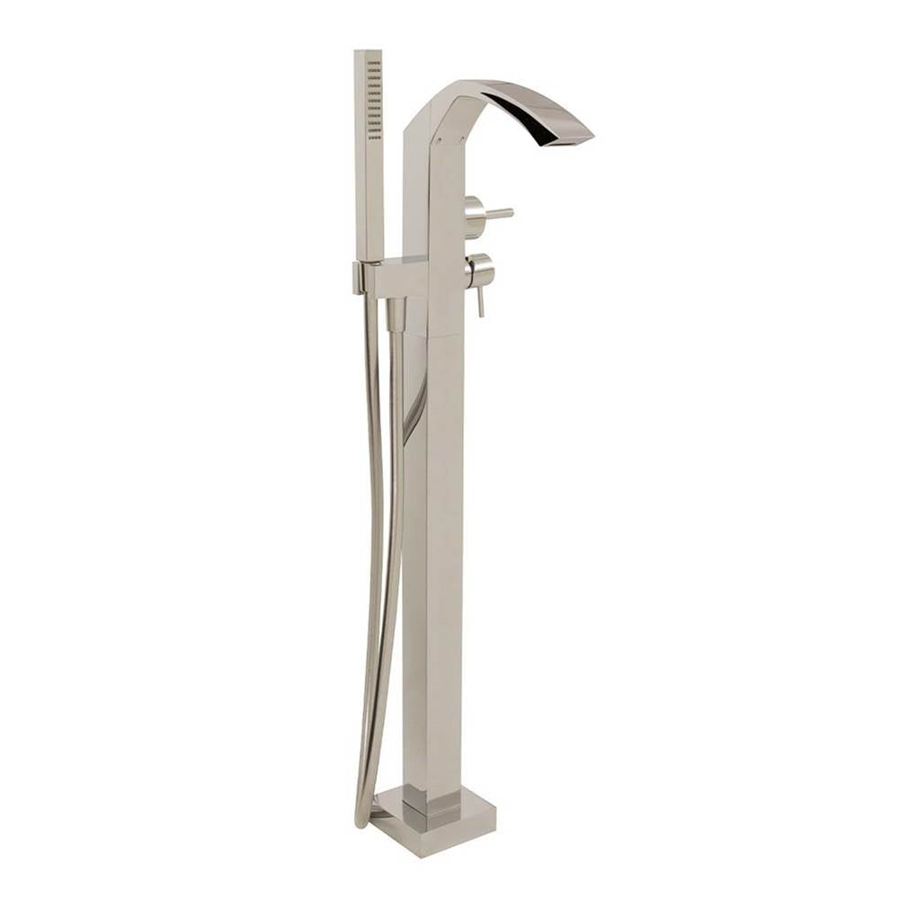 Aquabrass ABFB616N85 616N85 Etna FloorMount Tub Filler with Handshower - Trim Only
