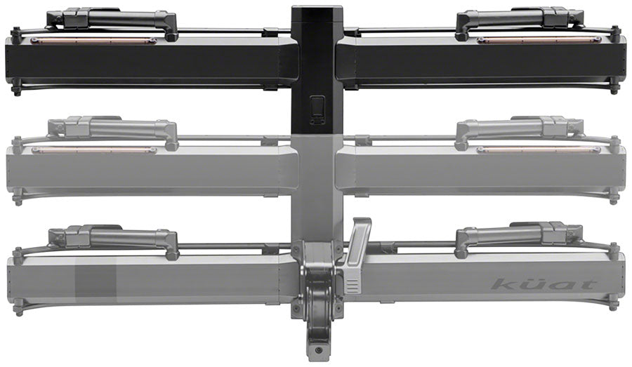 Kuat Piston Pro X Hitch Bike Rack Add-Ons — Versatile 2-4 Bike Capacity with LED Lights, Kashima Coating, Rugged Galaxy Gray Finish