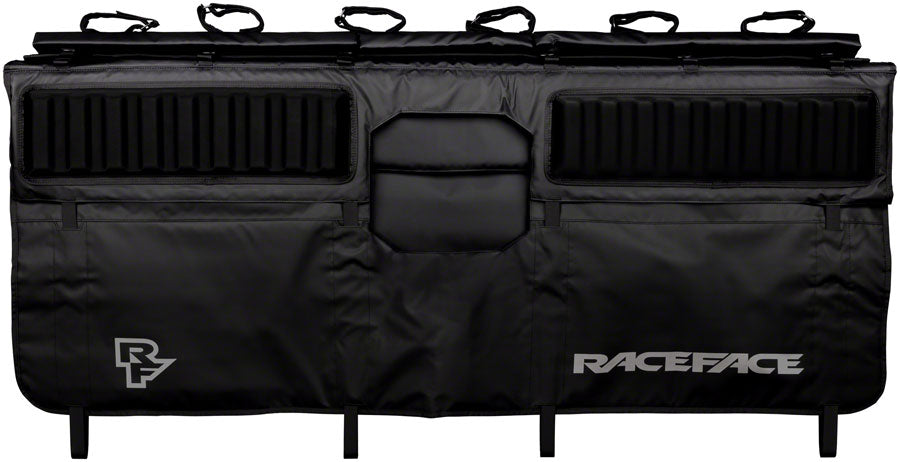 RaceFace T3 Tailgate Pad Collection – Adjustable, Durable Bike Transport Pads for E-Bikes, XC Rigs & MTB Bikes with Secure Fit & Protection