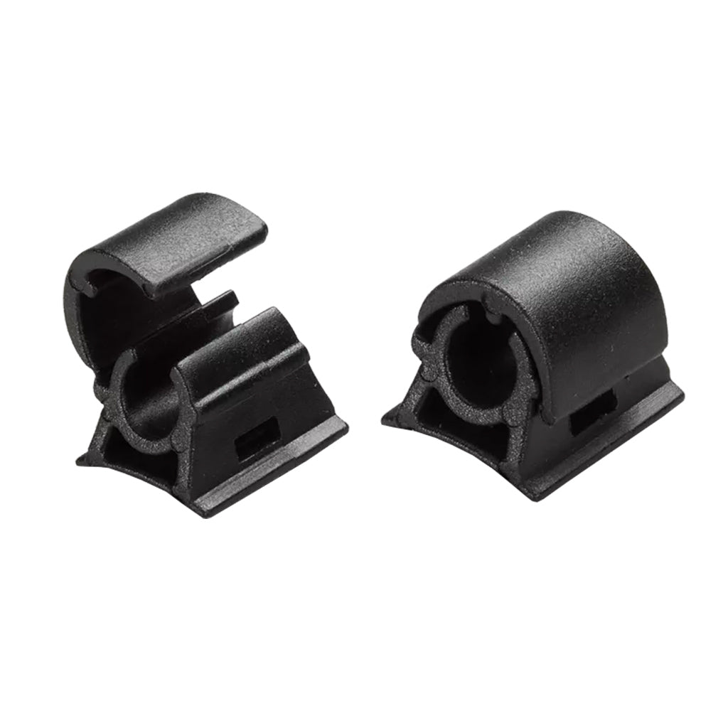 Alligator Gripper-II Zip Tie Guides for Bike Brake & Derailleur Housing, Black, 4/5mm, Durable Plastic, Versatile Cable Management Kit