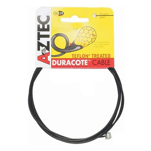 Aztec DuraCote Mountain Bike Brake Cables – Pre-Stretched Teflon Coated 19-Strand Inner Cable for Durable, Smooth Braking Performance