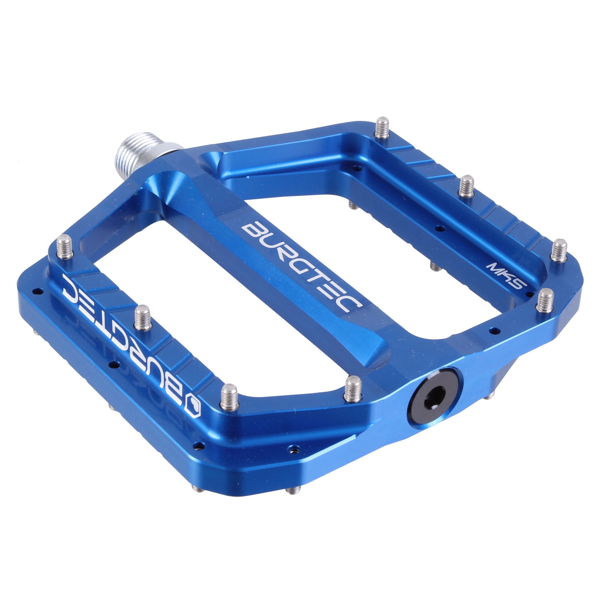 Burgtec MK5 Penthouse Pedals – CNC Aluminum, CrMo Spindle, Lightweight, Deep Concave, Custom Colors, Designed in the UK for Trail & Enduro Riding