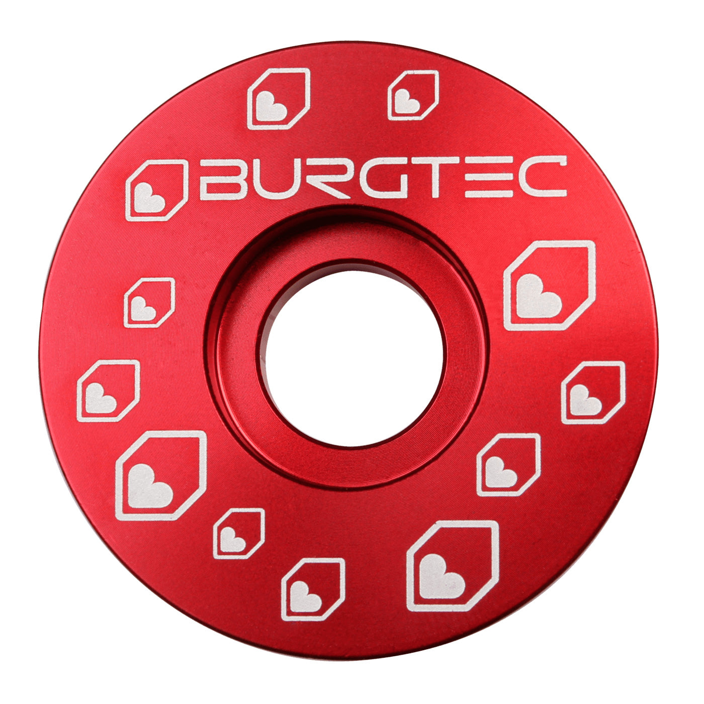 Burgtec Top Cap, Race Red