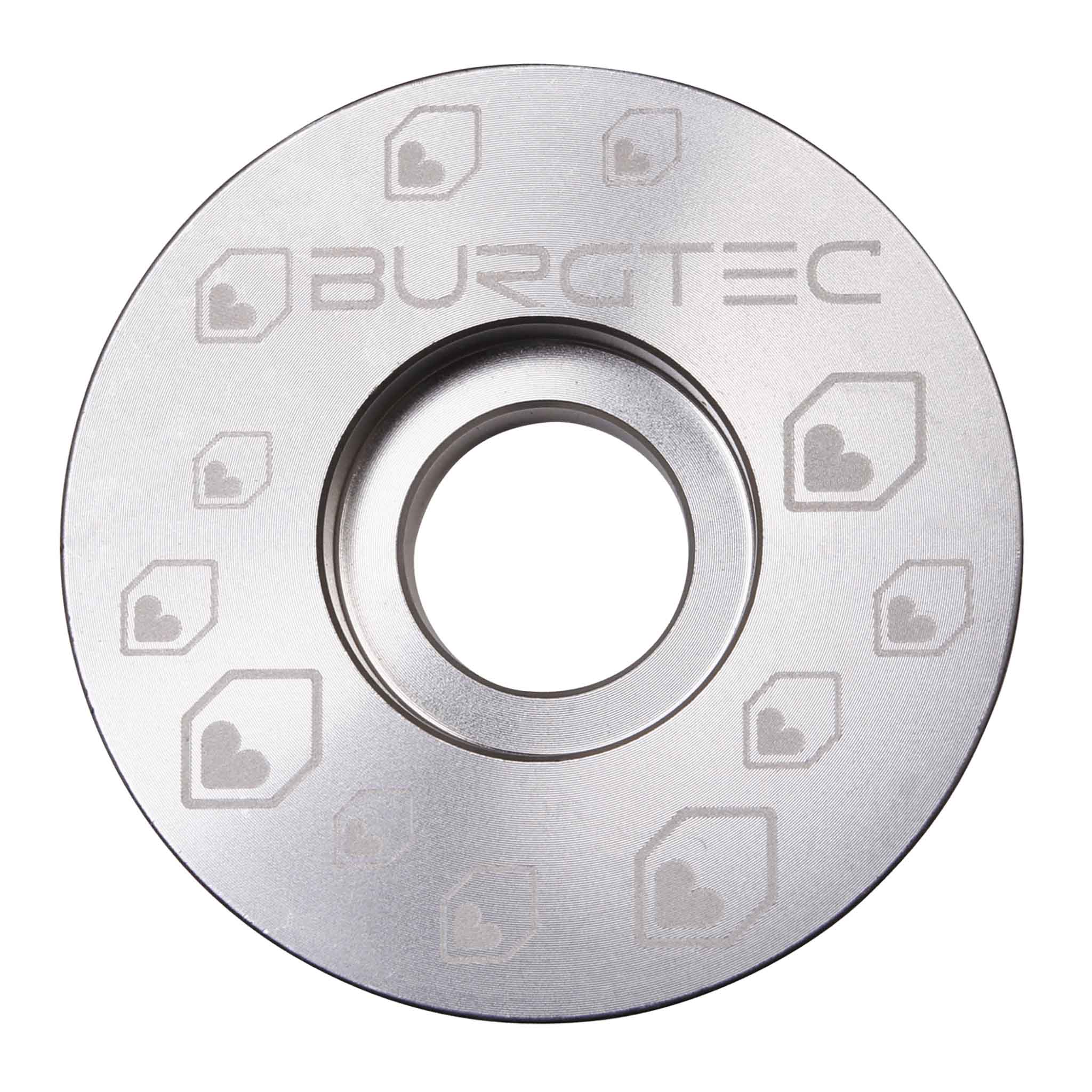 Burgtec Top Cap, Rodium Silver