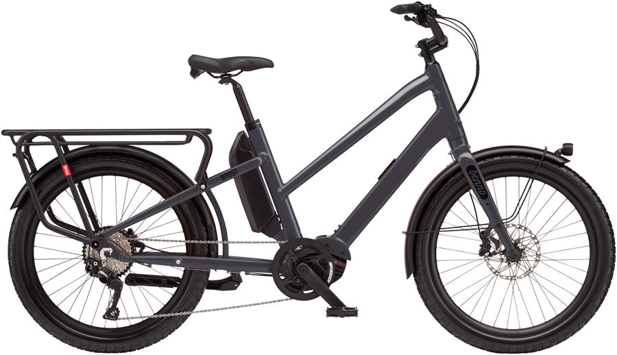 Benno Boost E Class 3 Etility Ebike - Bosch Performance Line Sport, 400Wh, Step-Through, Anthracite Gray, One Size