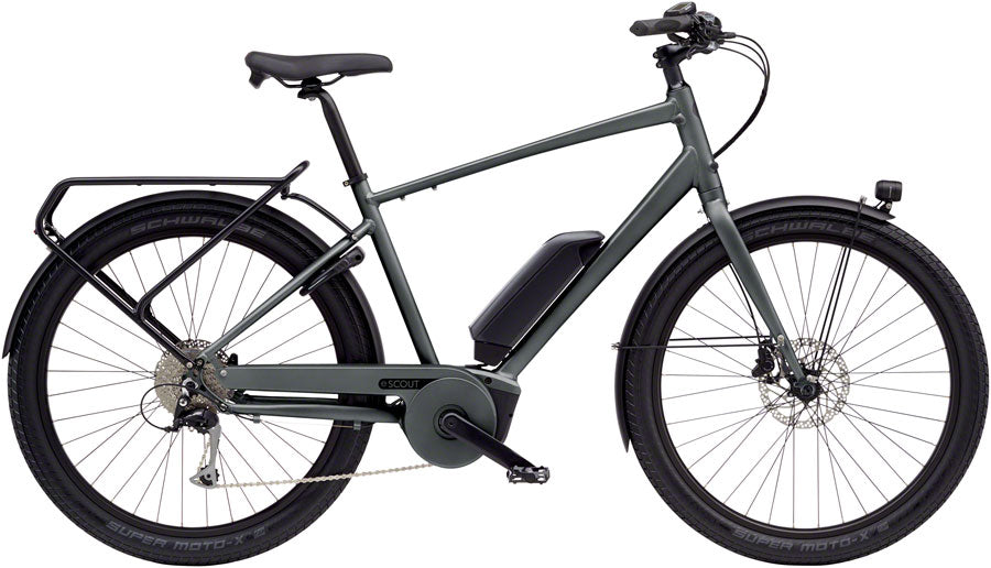 Benno eScout Class 3 Etility Ebike - Bosch Performance Line Sport, 400Wh, Matte Graphite Gray, Large