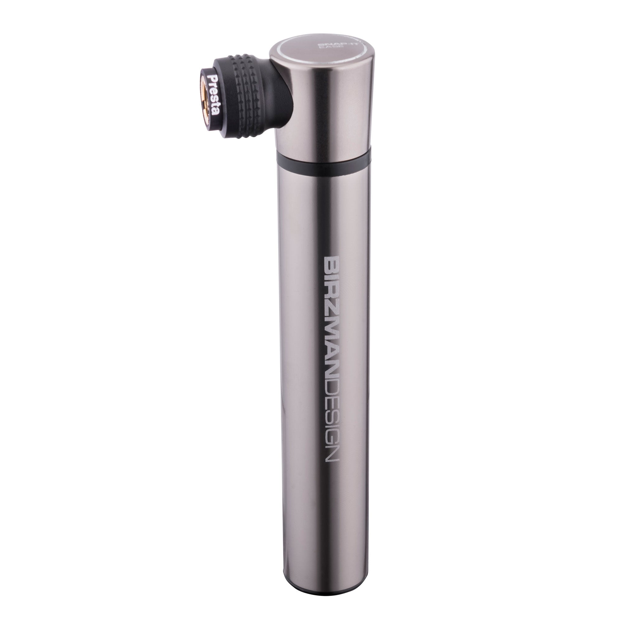 Birzman Mini-Apogee Hand Pump, Silver/Black