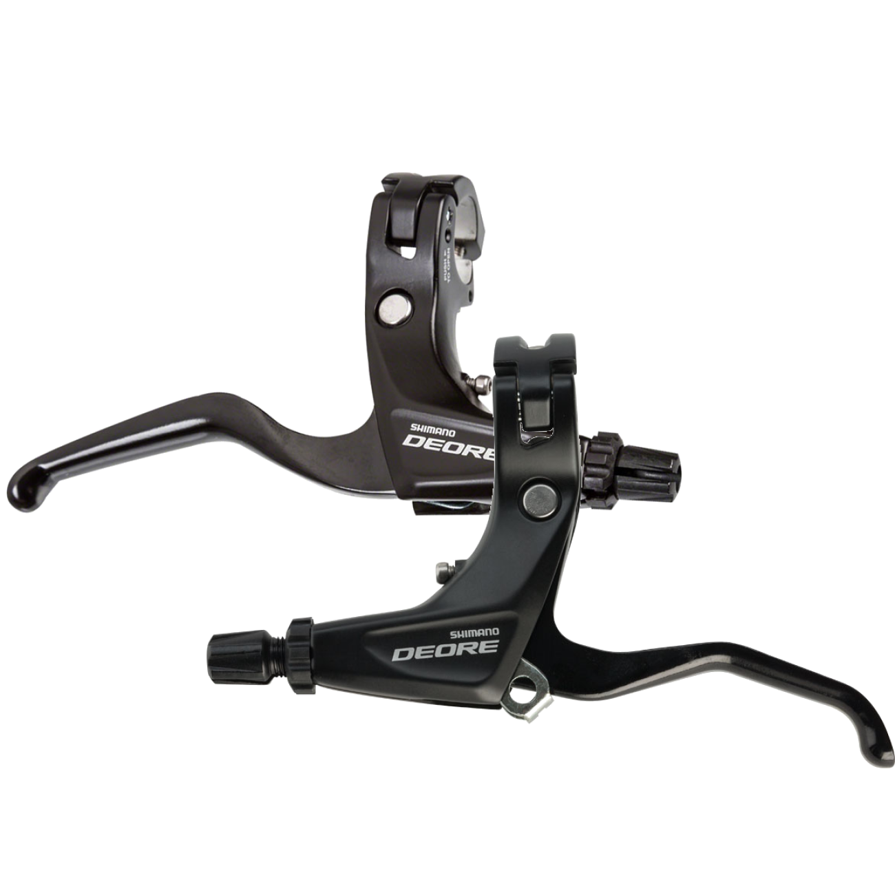 Shimano Deore BL-T610 Long Pull V-Brake Levers Pair I-Spec B Compatible, Black, Adjustable Reach
