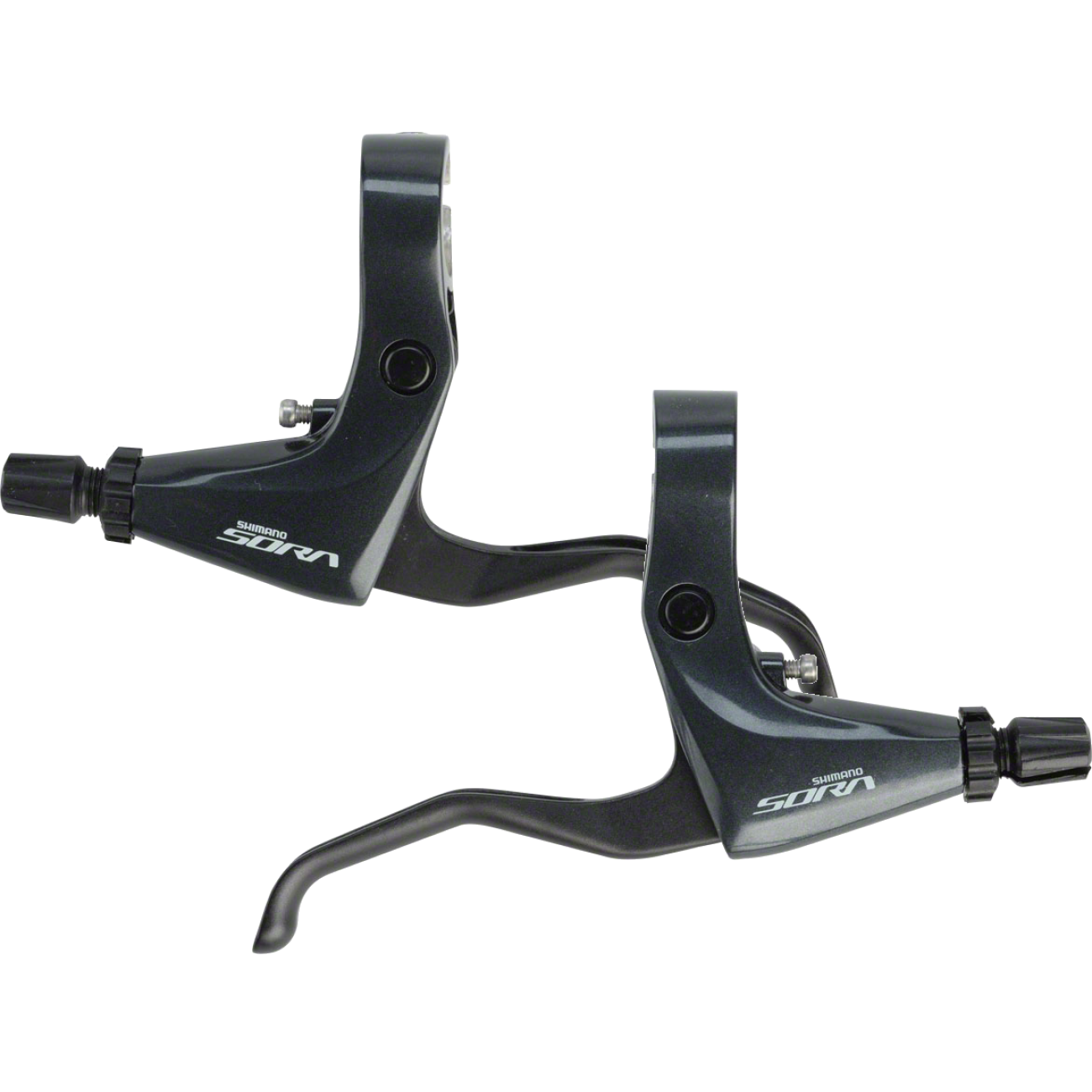 Shimano Sora BL-R3000 Flat Bar Road Brake Levers Set Compatible with Cantilever & Disc Brakes, Black