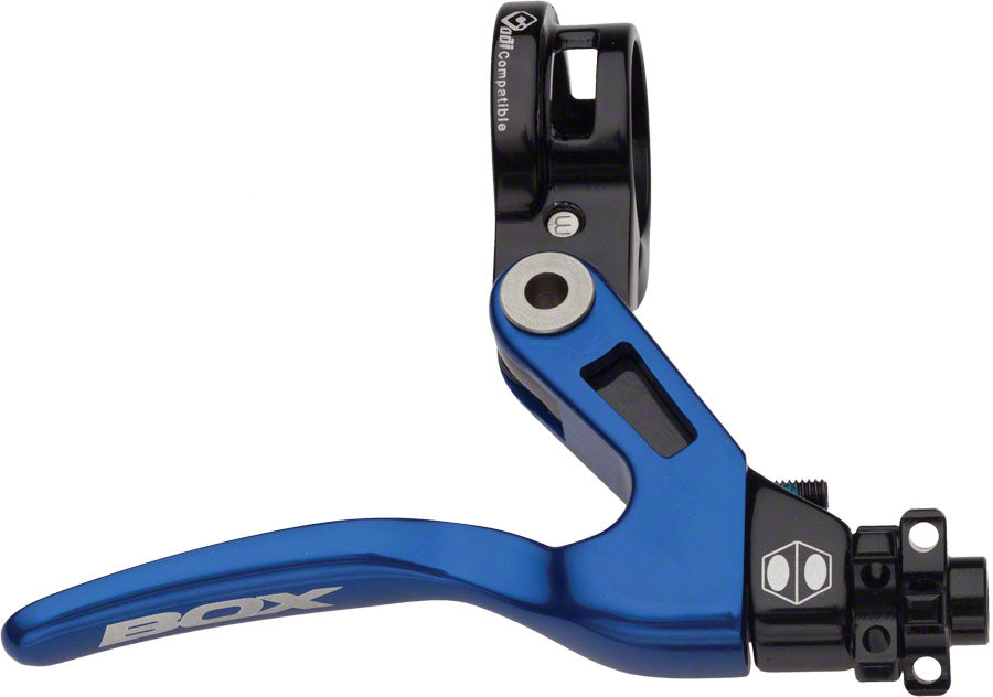 BOX One Short Reach Lever Blue Stainless Steel Hardware
