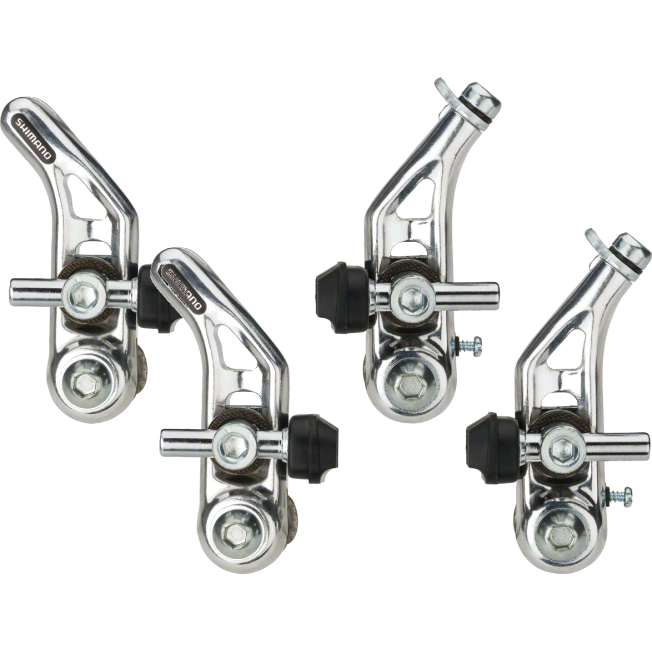 Shimano Altus BR-CT91 Silver Front & Rear Cantilever Brake Bundle | Aluminum, Short Pull, Threaded Post, Lightweight Cycling Components