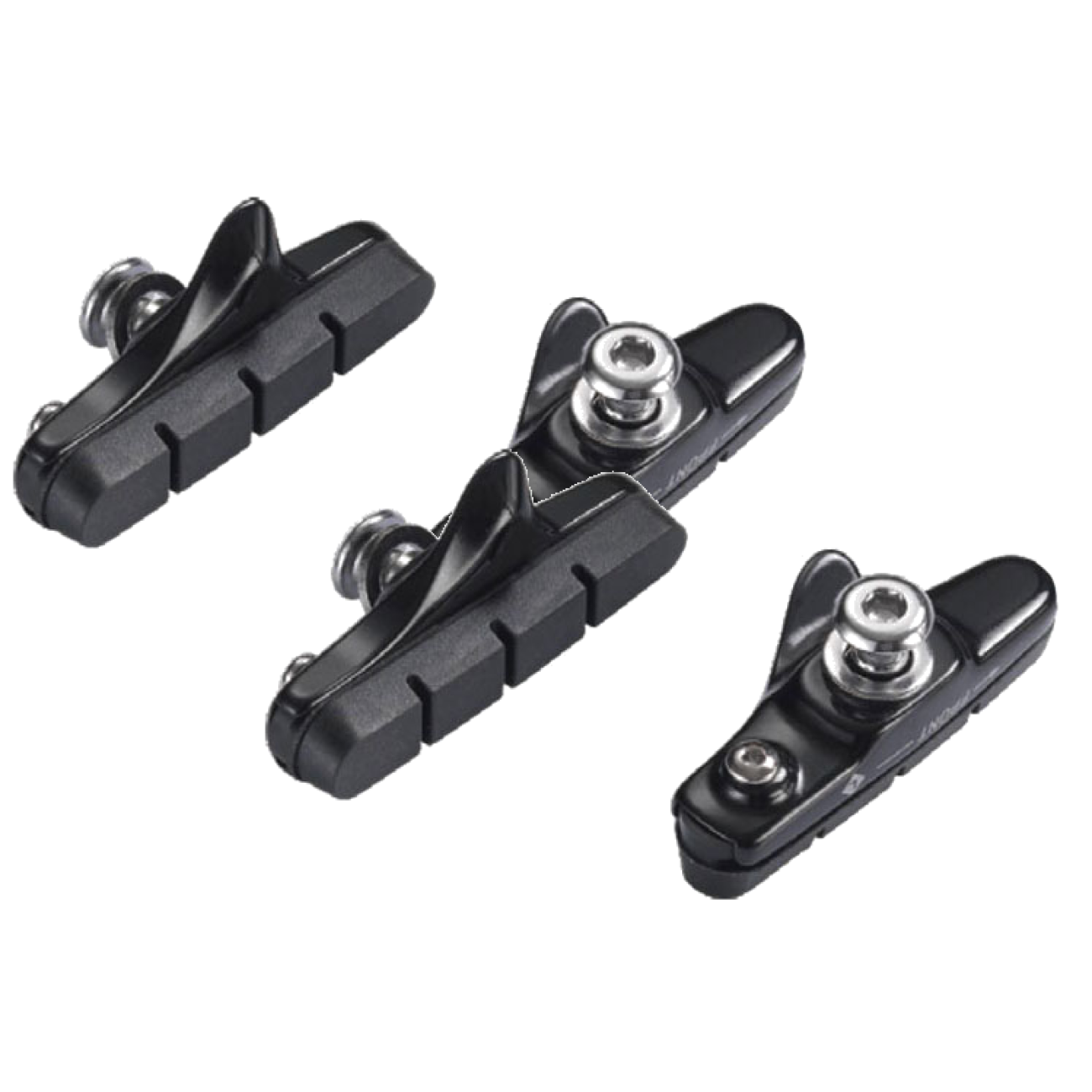 Alligator RD-300 Black Cartridge Brake Pads Pair Shimano Caliper Compatible, Forged Aluminum, Durable Performance