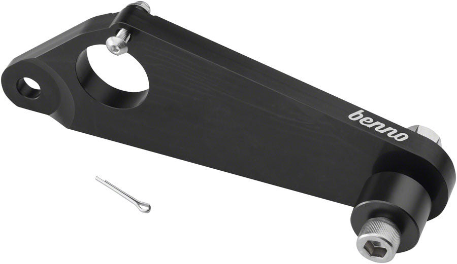 Benno Trailer Adapter QR Mount - Long, Fits Boost EVO 1,2,3,4, Black