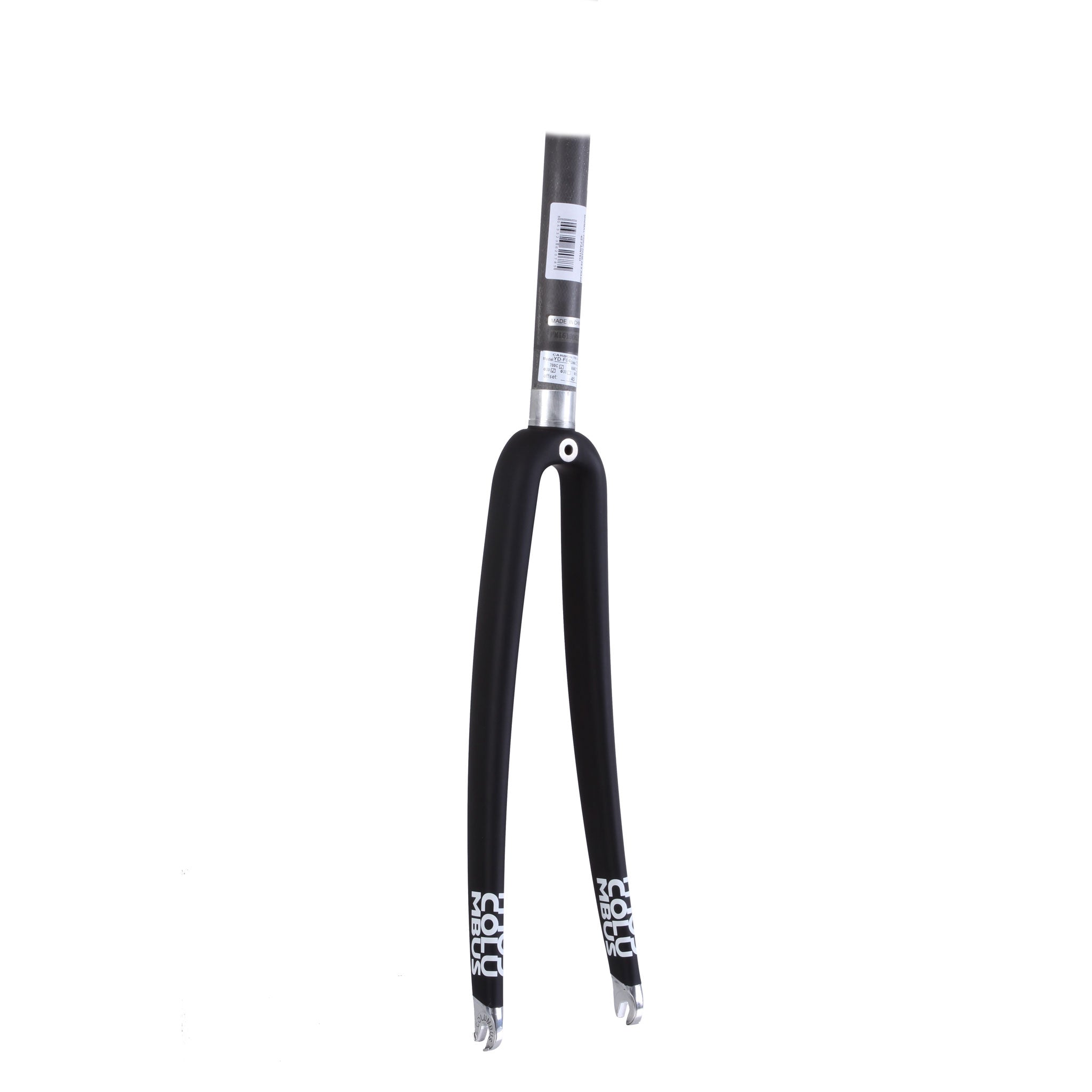 Columbus Minimal Carbon Forks – Lightweight Monocoque Carbon 700c Road Bike Forks with 45mm Rake, Straight Steerer, Caliper Mount, Black