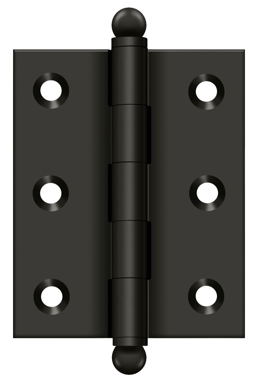 Deltana CH2520U10B 2-1/2" x 2" Hinge; with Ball Tips; Oil Rubbed Bronze Finish