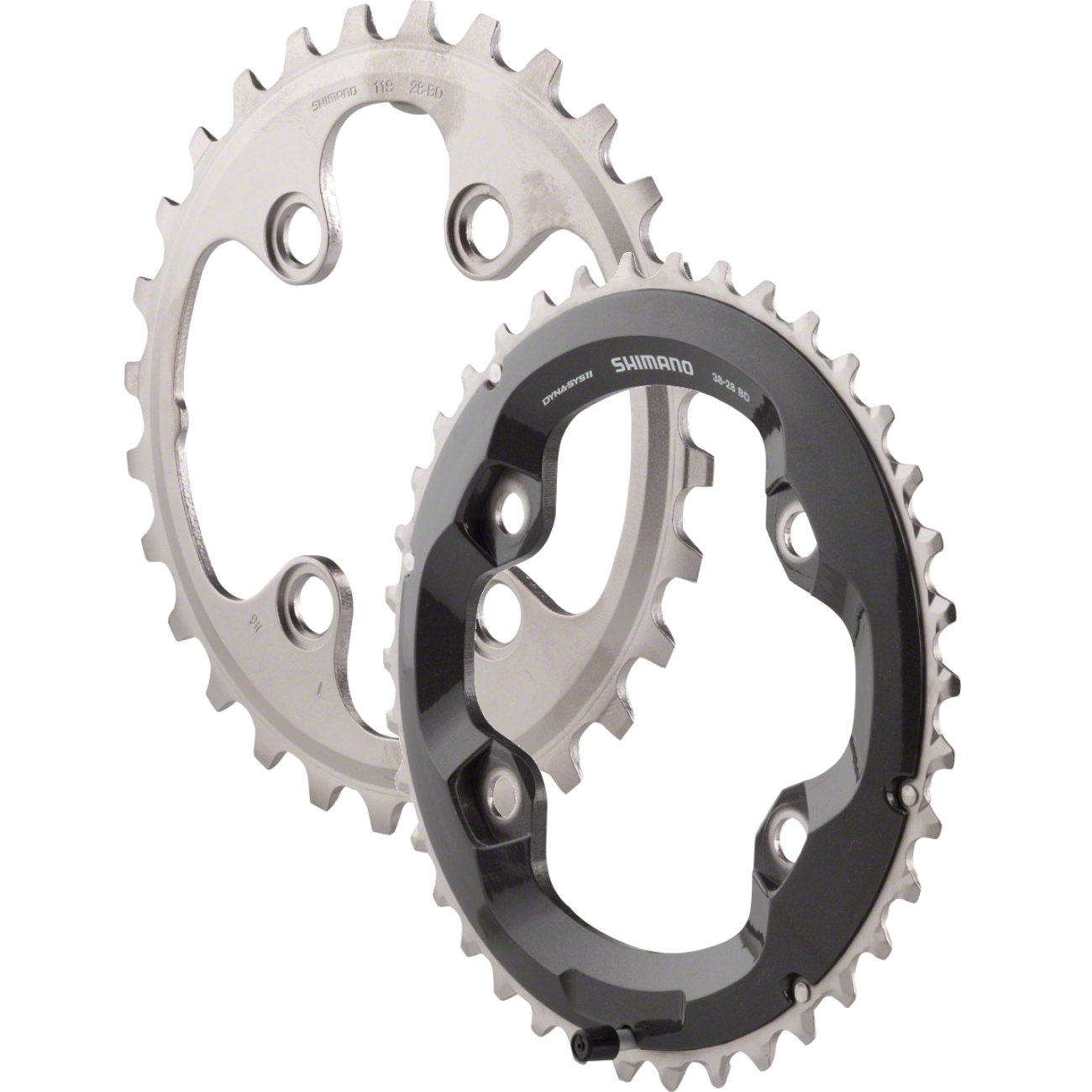 Shimano XT M8000 11-Speed Aluminum Inner & Outer Chainrings 28t/38t 64/96 BCD for Mountain Bike Cycling Performance