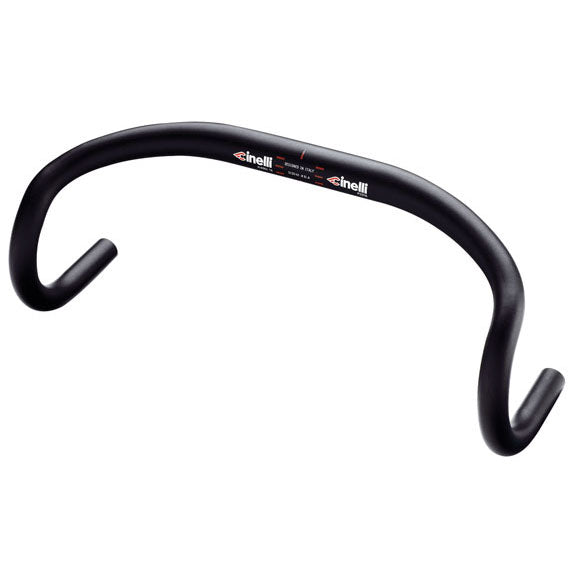 Cinelli Pista Aluminum Track Bicycle Handlebar 6061-T6 Double Butted Alloy, 31.8mm Clamp, 40cm & 42cm Width, Lightweight & Durable Cycling Bar