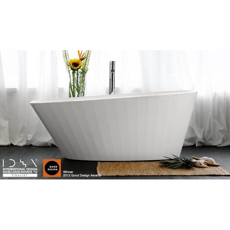 Wet Style BCR01-L-MB-COP-DA Couture Bath 65.5 X 33.75 X 25 - Fs - Built In Mb O/F Drain - Copper Conn