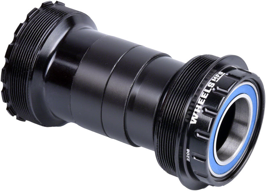 Premium Wheels Manufacturing T47A Bottom Brackets for 24mm, 29mm & 30mm Spindles — Durable Aluminum, Easy Service, Frame Compatibility, Enhanced Performance