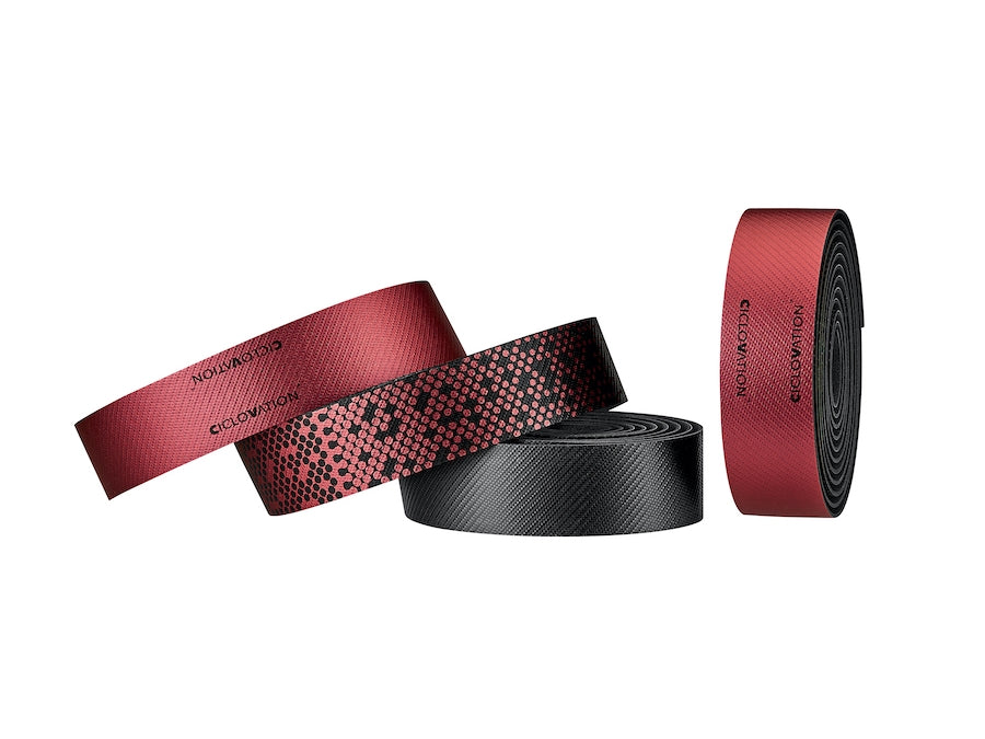 Ciclovation Seitex Shining Handlebar Tape Set – Synthetic Leather, Shock Absorption, Anti-Slip Grip, Multiple Colors, Durable Cycling Accessories