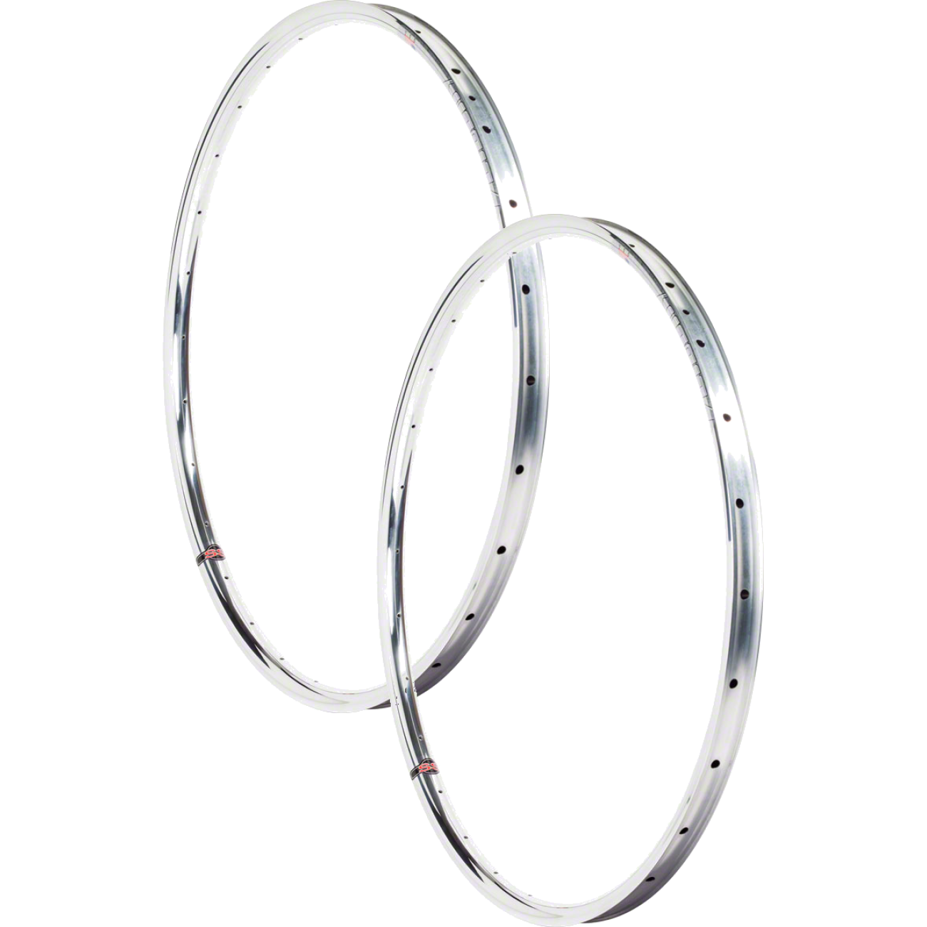 Velocity Blunt SS 29" Disc Alloy Tubeless Ready Rim Polished Silver, High-Tension, Lightweight, 32H Pair