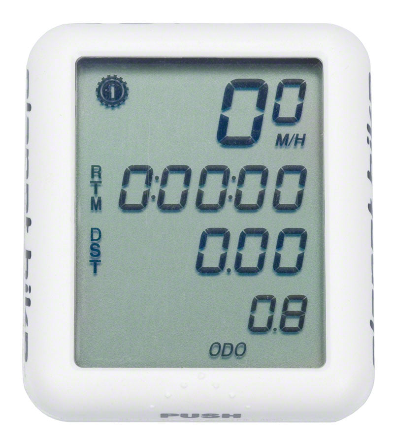 Planet Bike Protege 9.0 Bike Computer - Wired, White