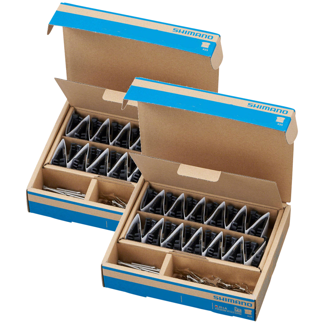 Shimano J05A-RF Resin Disc Brake Pads with Aluminum Fin Back Durable, Quiet, UHD Performance