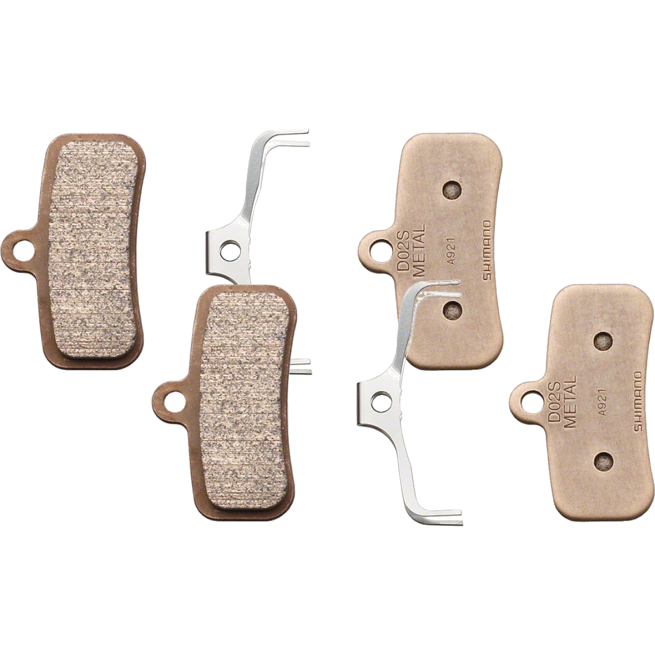 Shimano D02S-MX Metal Disc Brake Pads with Stainless Steel Back High-Performance, Durable, Wet/Dry Conditions