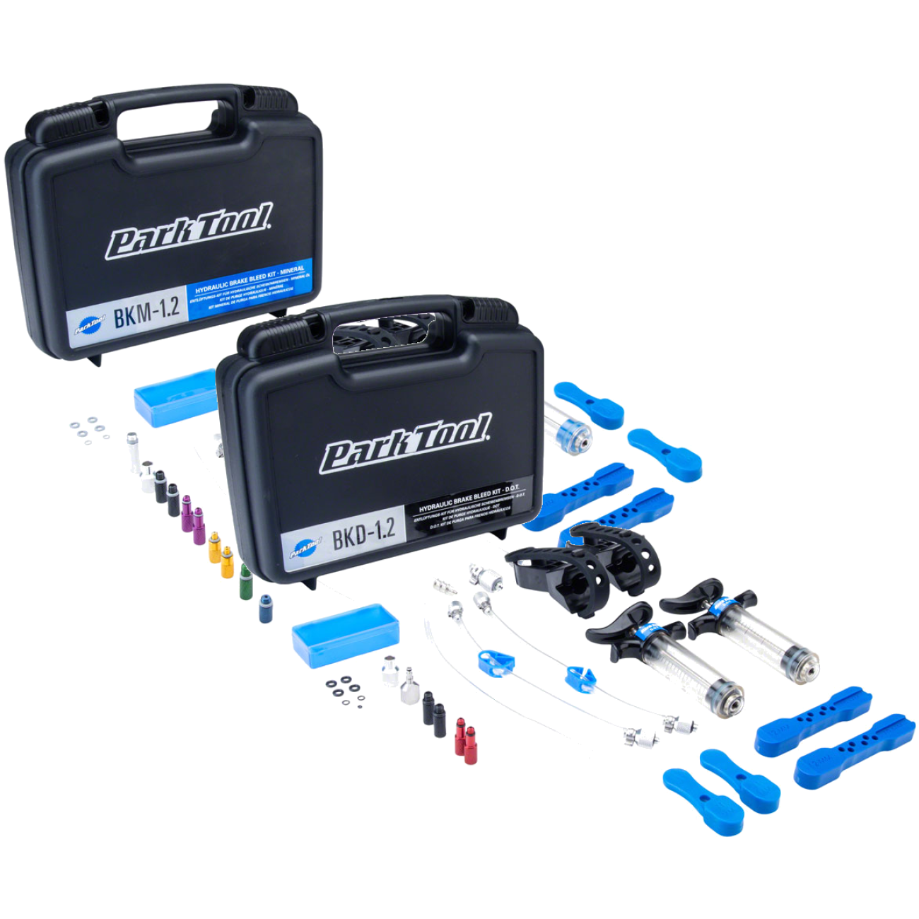 Park Tool Hydraulic Brake Bleed Kit Bundle Mineral Oil & DOT Fluid Systems for Bike Disc Brakes