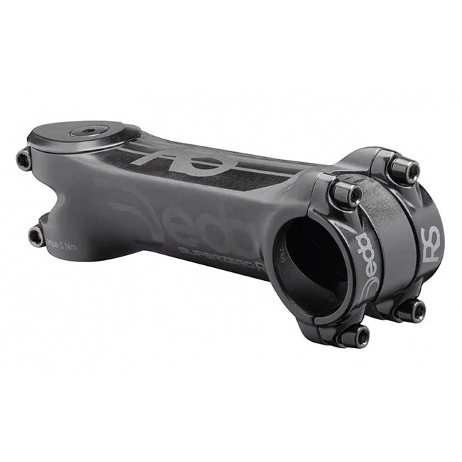 Deda Elementi Superzero RS Carbon Aluminum Aero Stem Collection – Lightweight, 3D Forged, Titanium Screws, Precision Engineering, Road Bike Compatibility