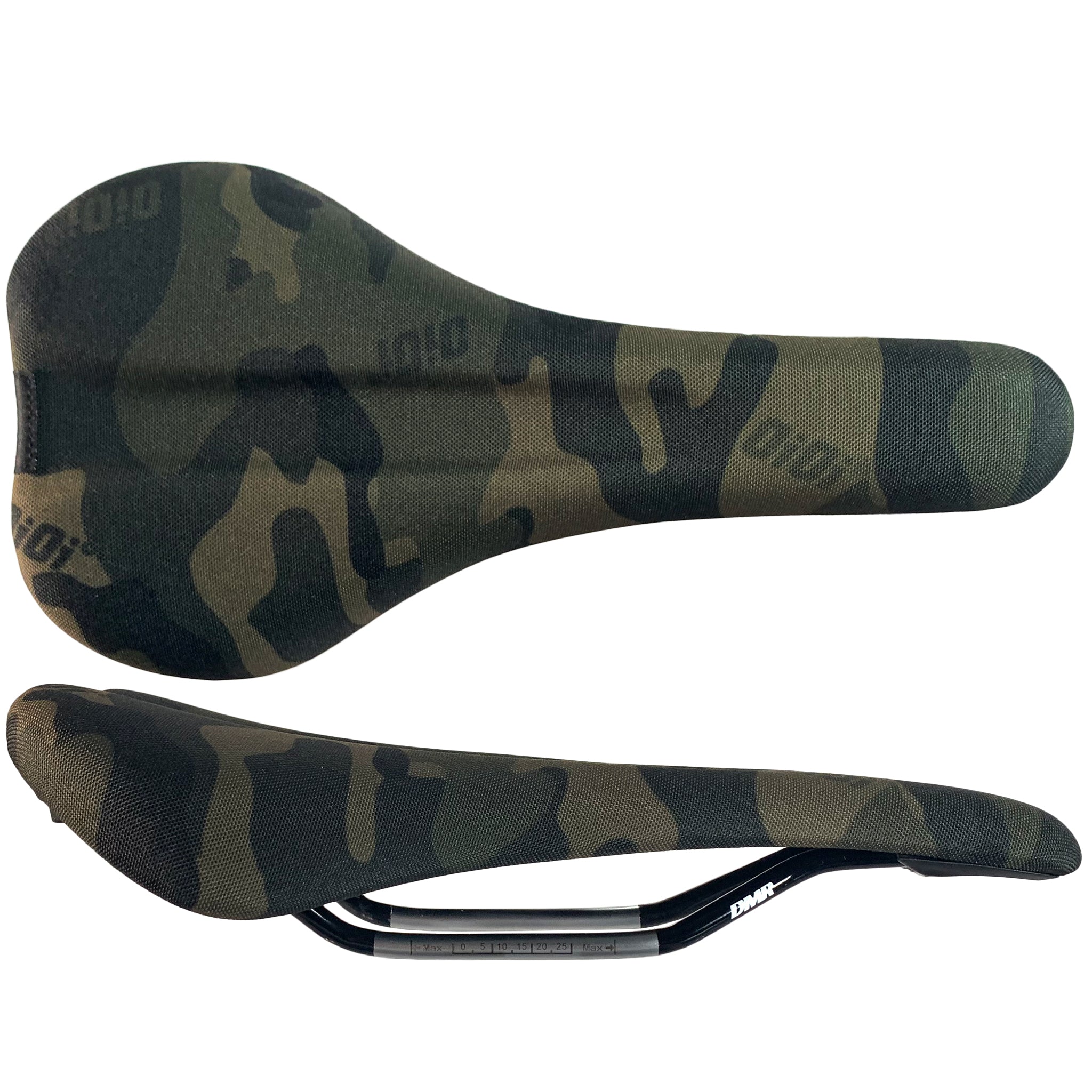 Durable CrMo Bike Saddles with Synthetic Top, Low Profile Design, Camo Options, Lightweight Comfort for Mountain & Cross-Country Riding