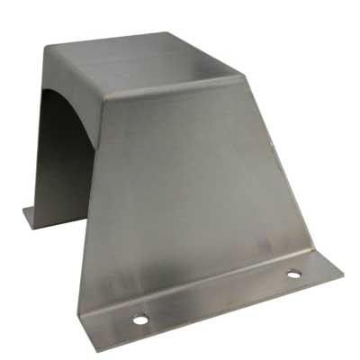 Don Jo 84-630 Exit Panic Device End Protector, #10 X 1 Flat Head Philips Drive Sheet Metal Screws, 18 Gauge, 630-US32D Stainless Steel Finish