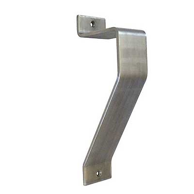 Don Jo 87-630 Vertical Rod Protection Bar, 3-1/4" Width, 8-3/4" Height, 2" Projection, #6 x 3/4" Fasteners, 630/US32D Stainless steel Finish
