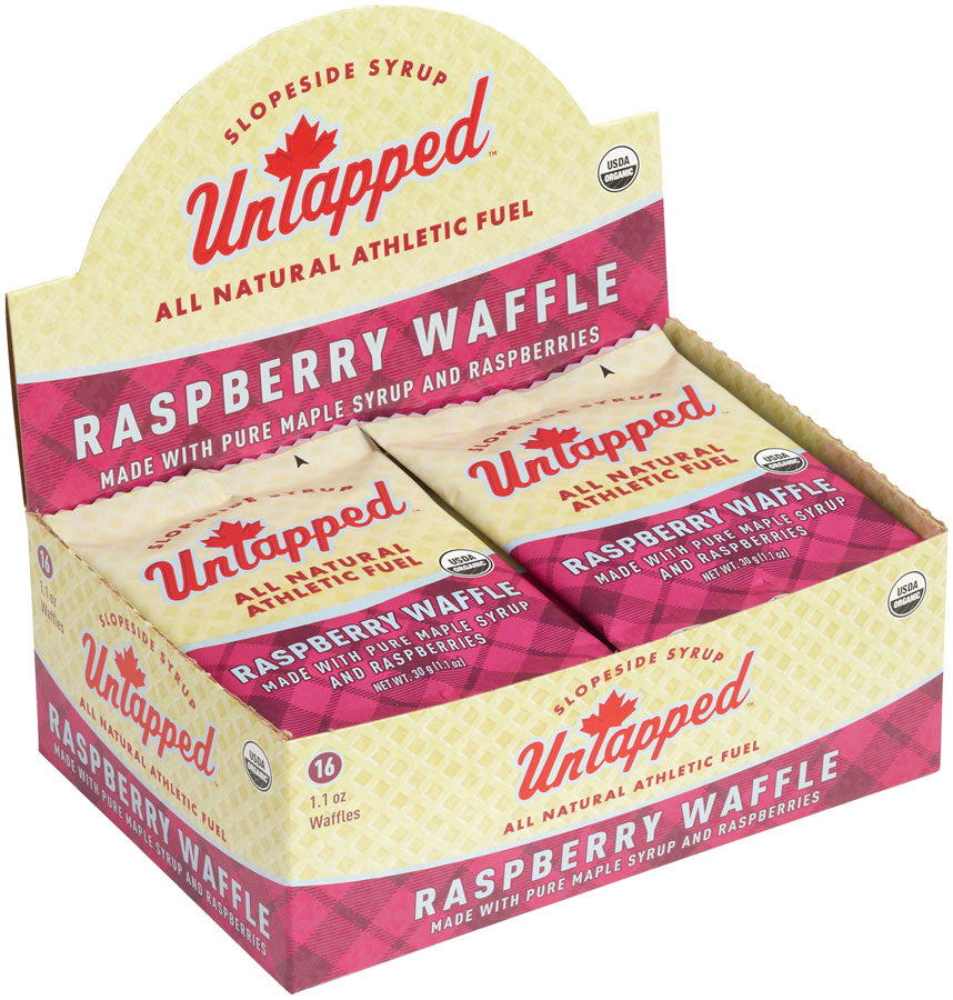 UnTapped Organic Waffle - Raspberry, Box of 16