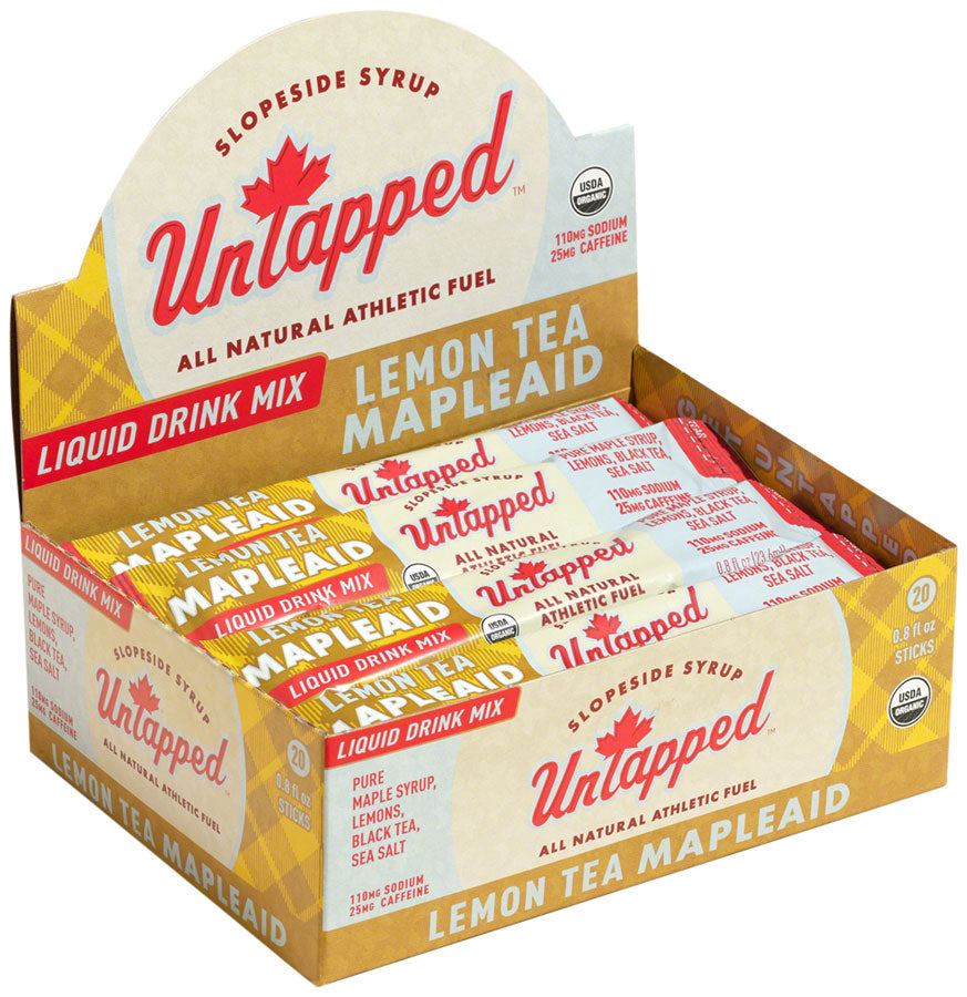 UnTapped Mapleaid Drink Mix - Lemon Tea Liquid Concentrate Box of 20 Single
