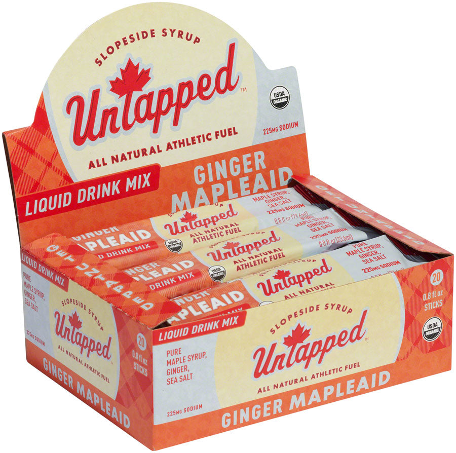 UnTapped Mapleaid Drink Mix - Ginger Liquid Concentrate Box of 20 Single Serve