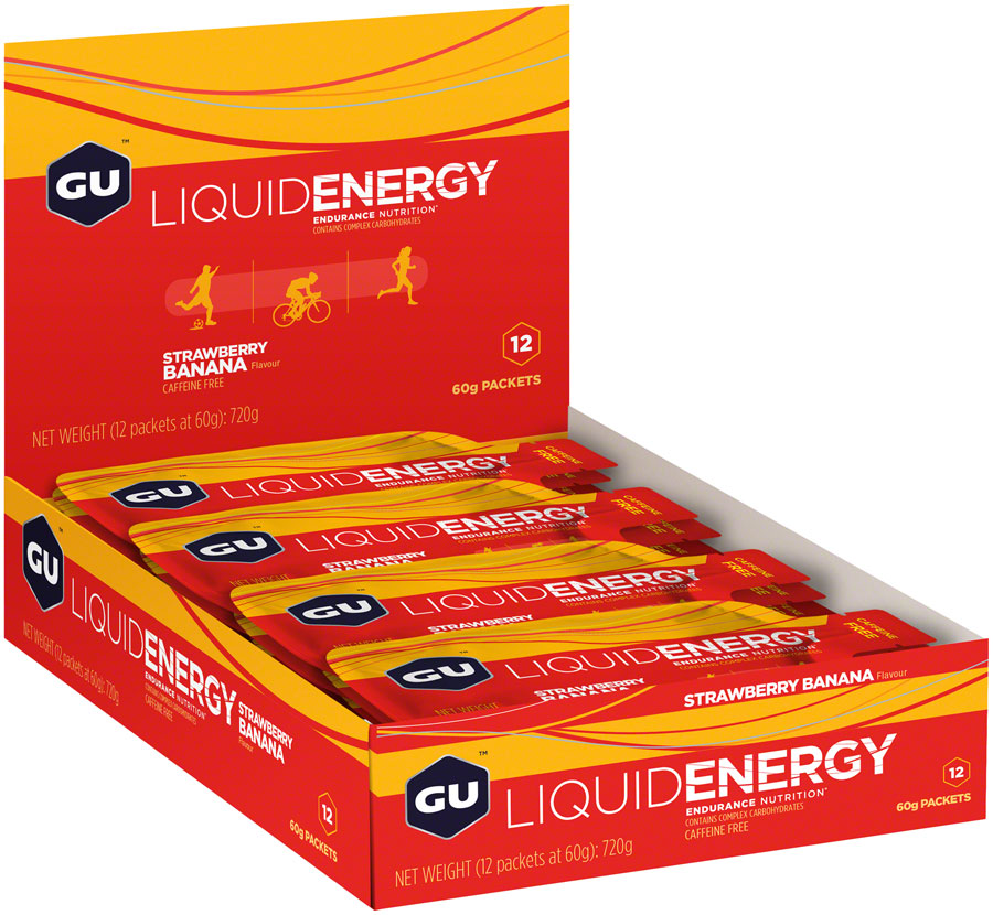 GU Liquid Energy Gel - Strawberry/Banana, Box of 12