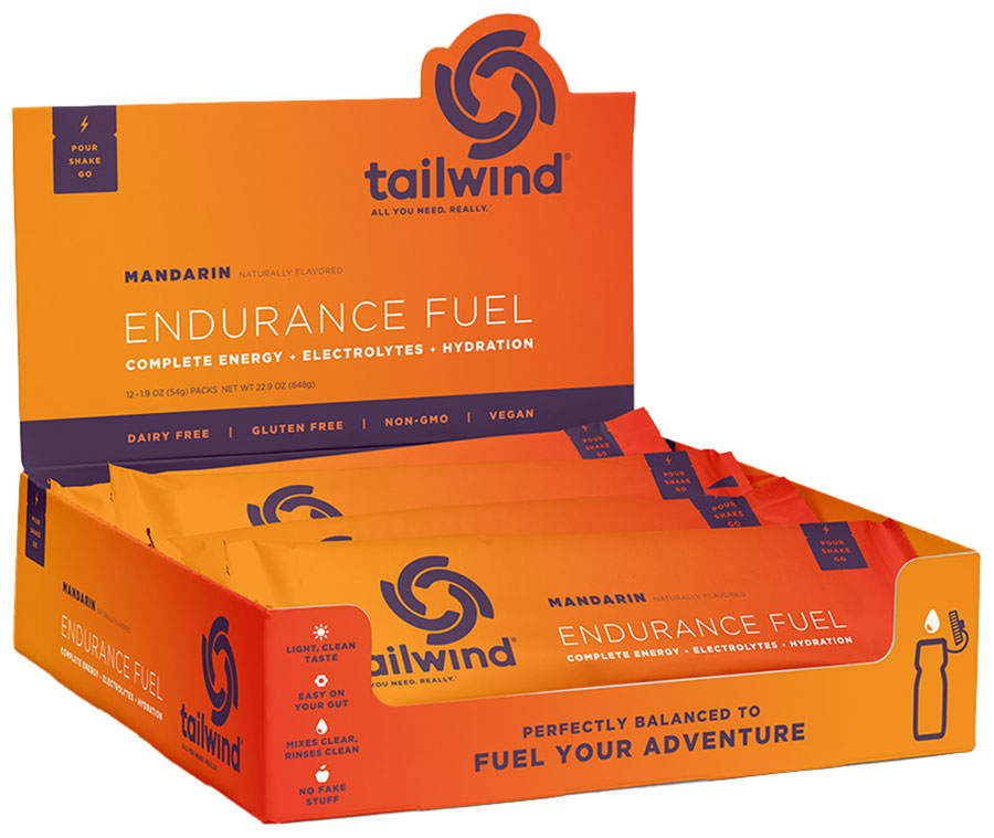 Tailwind Endurance Fuel Mandarin - Box of 12 Single Servings