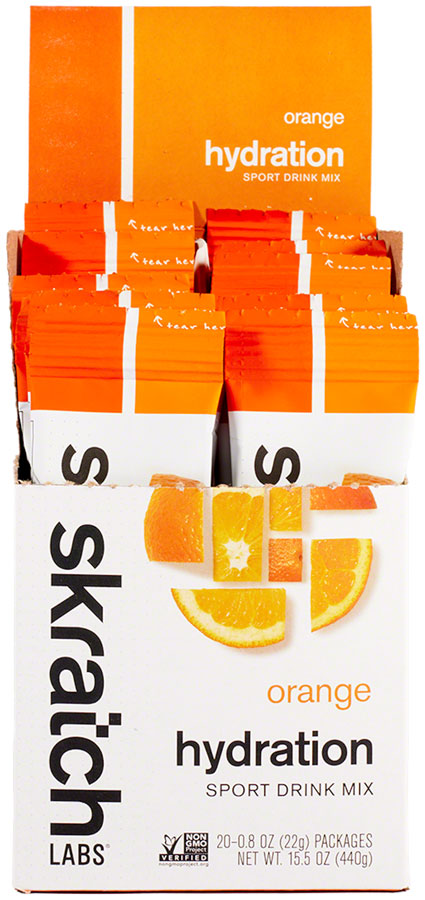 Skratch Labs Hydration Sport Drink Mix - Orange, Box of 20