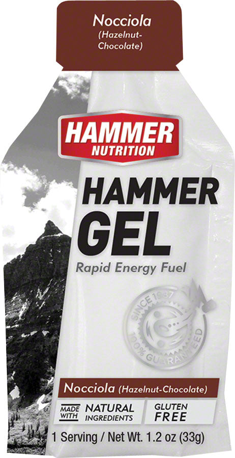 Hammer Gel: Hazelnut Chocolate, 24 Single Serving Packets