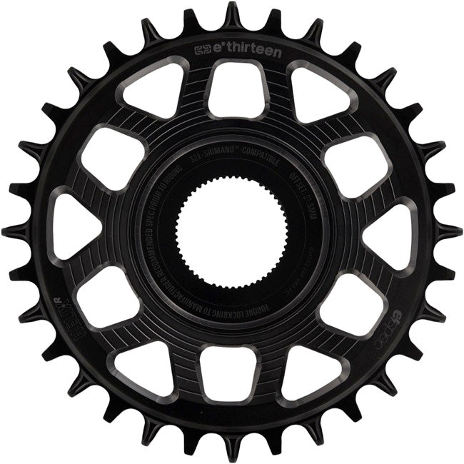 E*thirteen Helix R e*spec C-ring, Shimano EP8 , 34t -Black