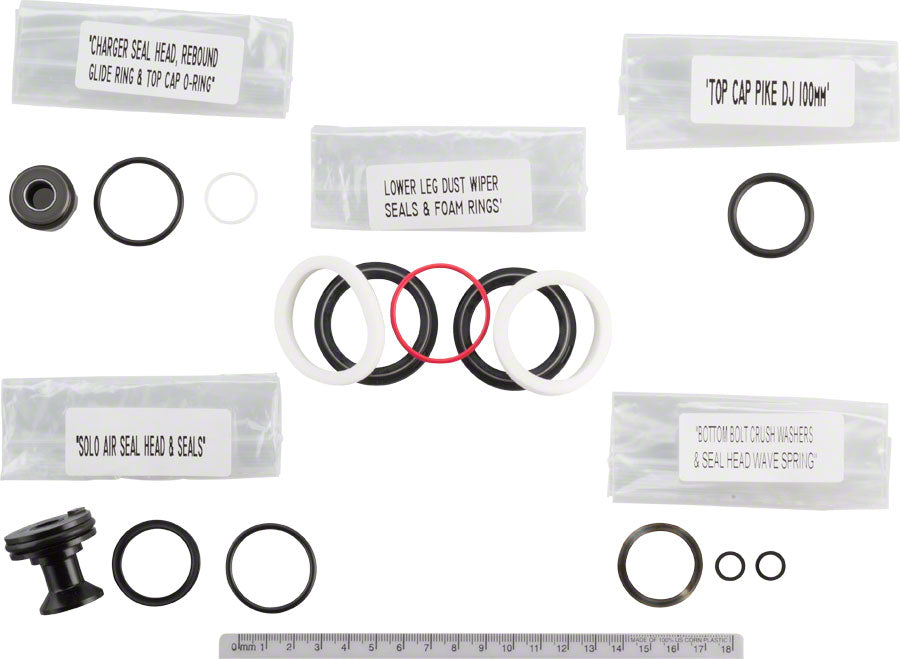 RockShox Fork Service Kit 200 Hour/1 Year Pike/Pike DJ Solo Air A1 (2015-2017)