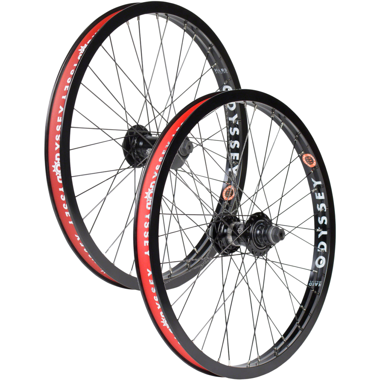 Odyssey 20" Aluminum BMX Front & Rear Wheels with Vandero Pro & Clutch Freecoaster Hubs