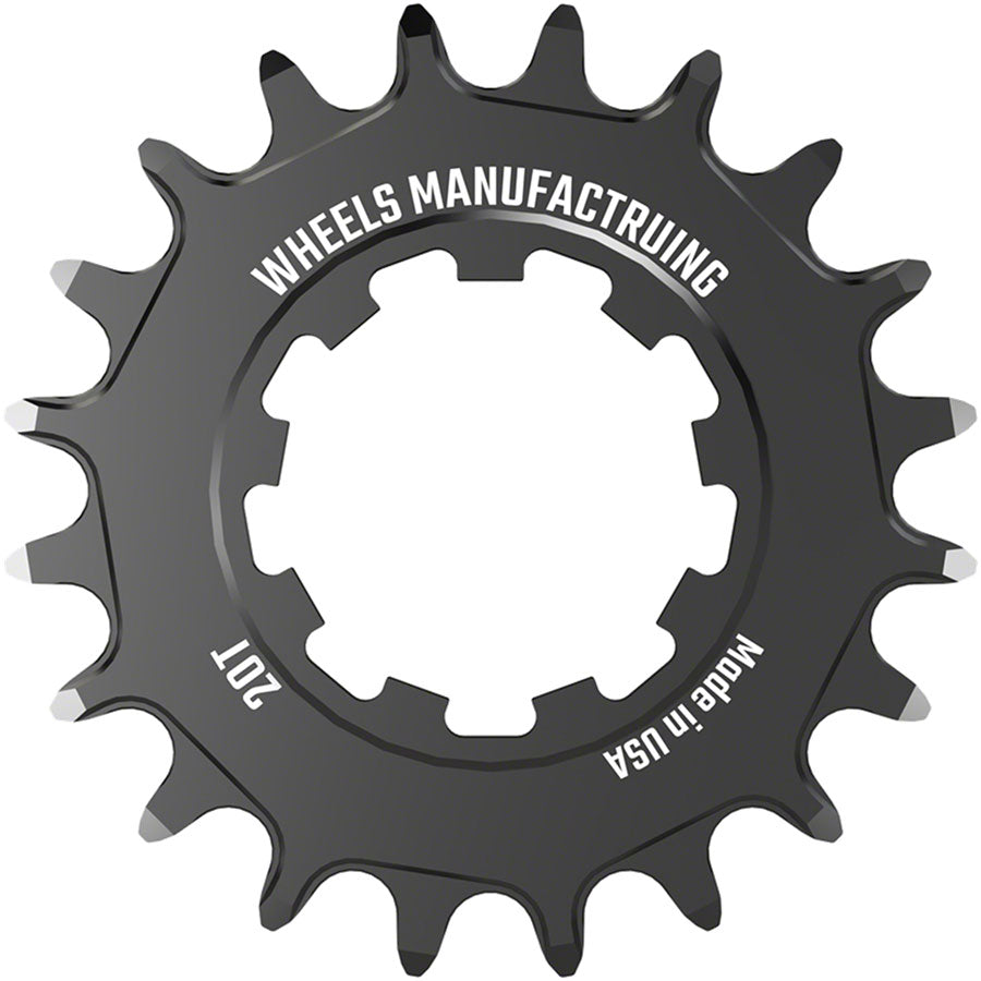 Wheels Manufacturing SOLO-SPEED Cog - 20t, Fits SOLO-SPLINE and SOLO-XD kits, Black