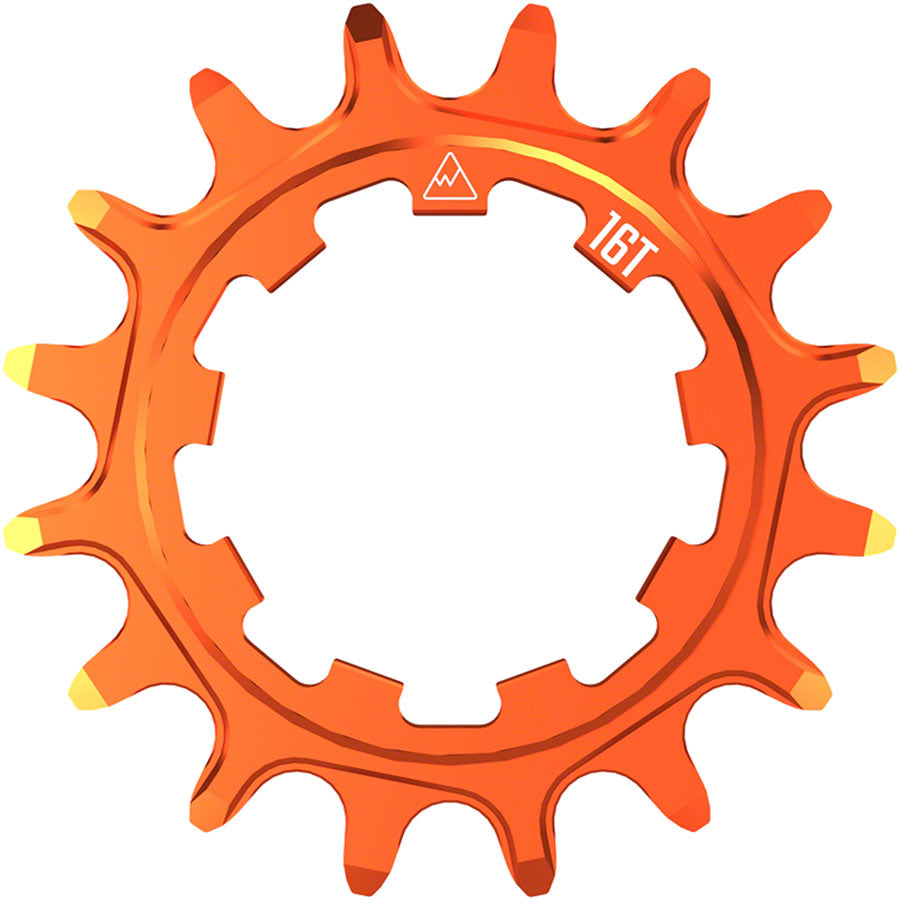 Wheels Manufacturing SOLO-SPEED Cog - 16t, Fits SOLO-SPLINE and SOLO-XD kits, Orange