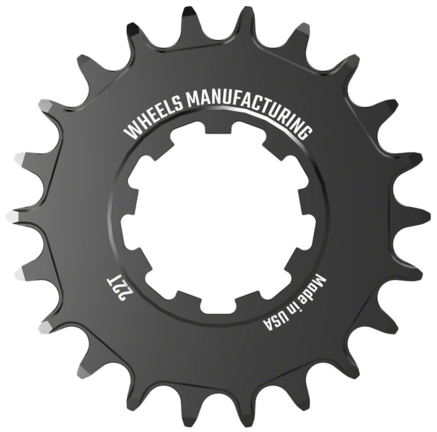 Wheels Manufacturing SOLO-SPEED Cog - 22t, Fits SOLO-SPLINE and SOLO-XD kits, Black