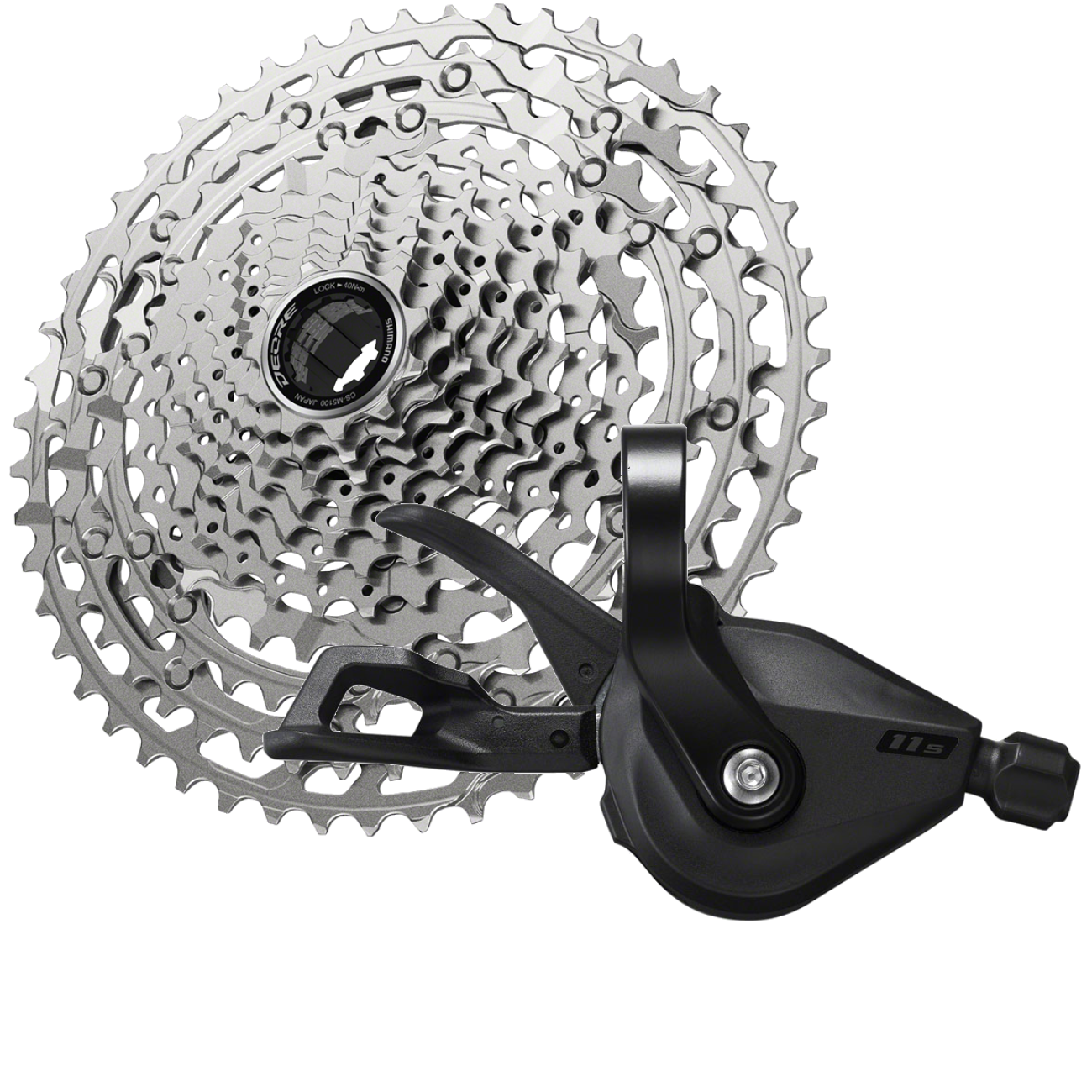 Shimano Deore M5100 11-Speed Cassette & Trigger Shifter Bundle MTB Gear, Durable, High-Performance