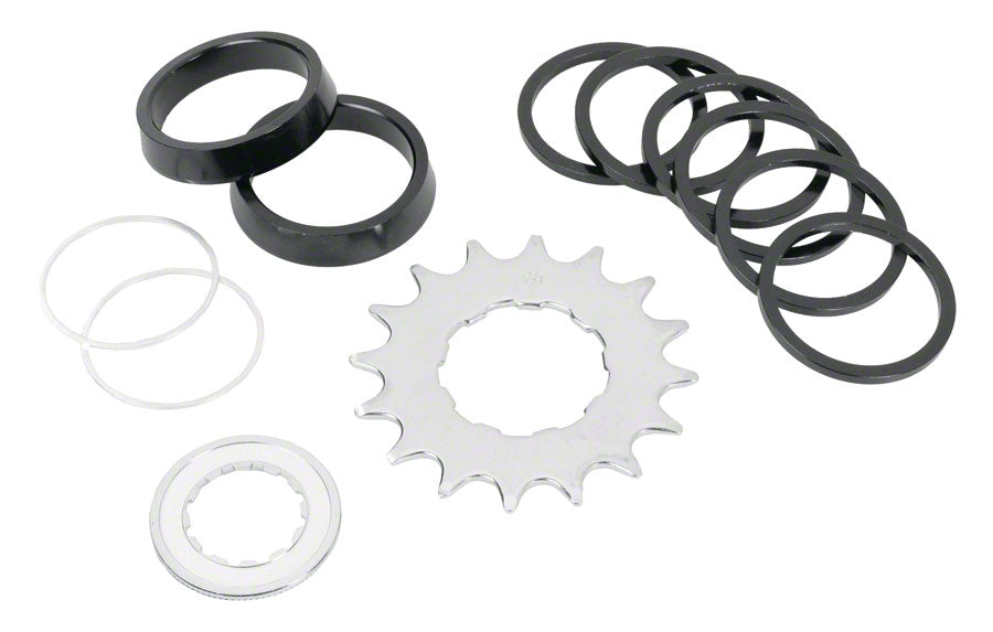 Wheels Manufacturing Angled Spacer Single Speed Conversion Kit With Chain Guides